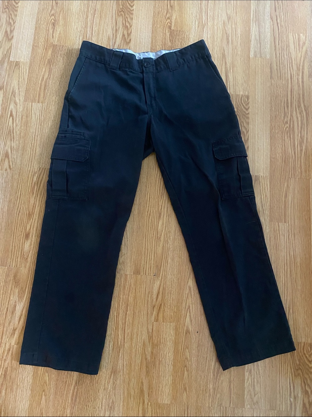 5 for $25! Dickies Cargo Flex Regular Straight Black Pants.